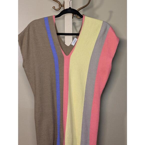 Malo Luxurious Cashmere Silk Blend Mini Colorblock Dress S - Picture 5 of 9